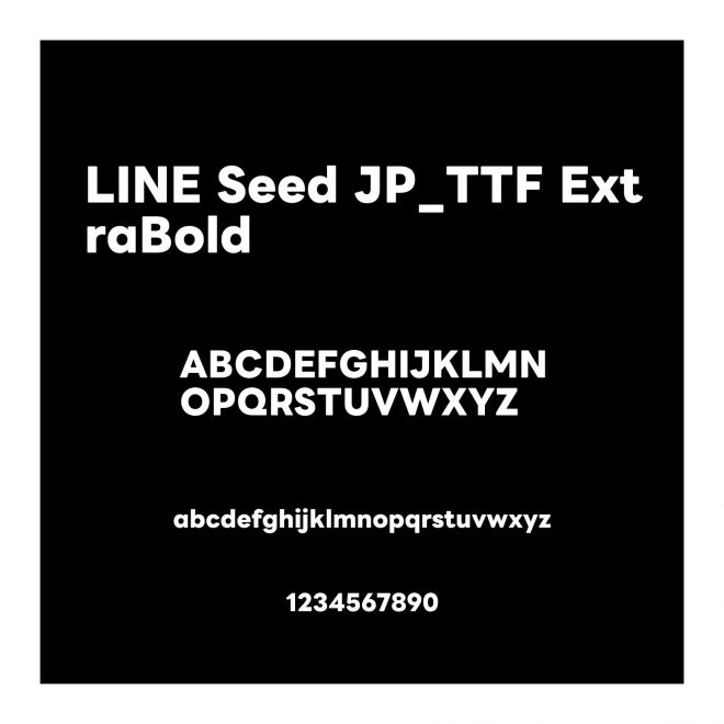 LINE Seed JP_TTF ExtraBold