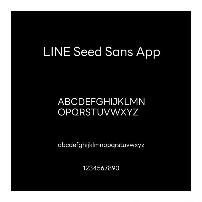 LINE Seed Sans App