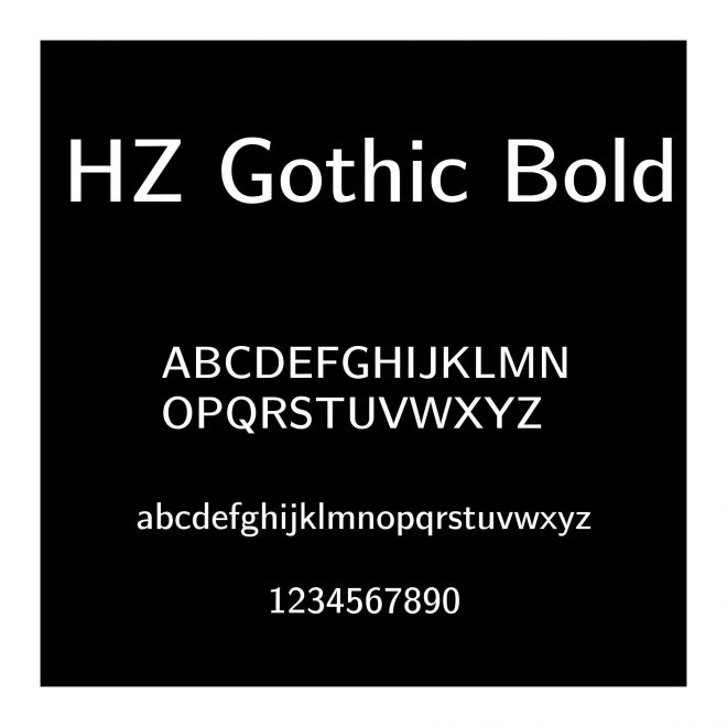 HZ Gothic Bold
