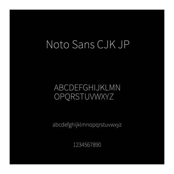 Noto Sans CJK JP