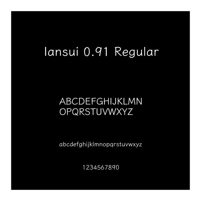 Iansui 0.91 Regular