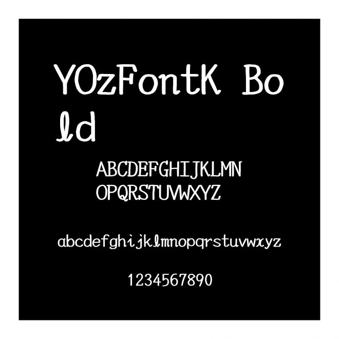 YOzFontK Bold