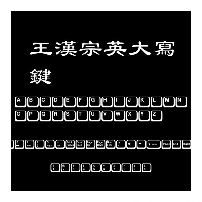 王漢宗英大寫鍵