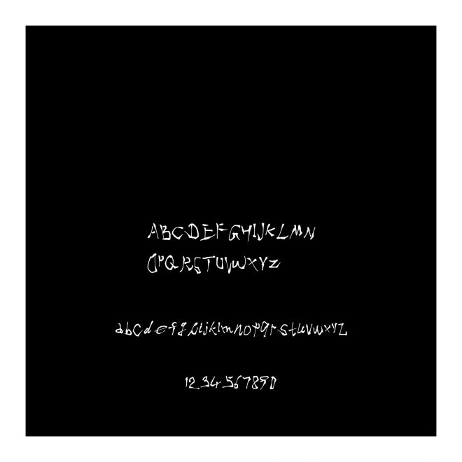 我字酷不守大蜀木英文字體