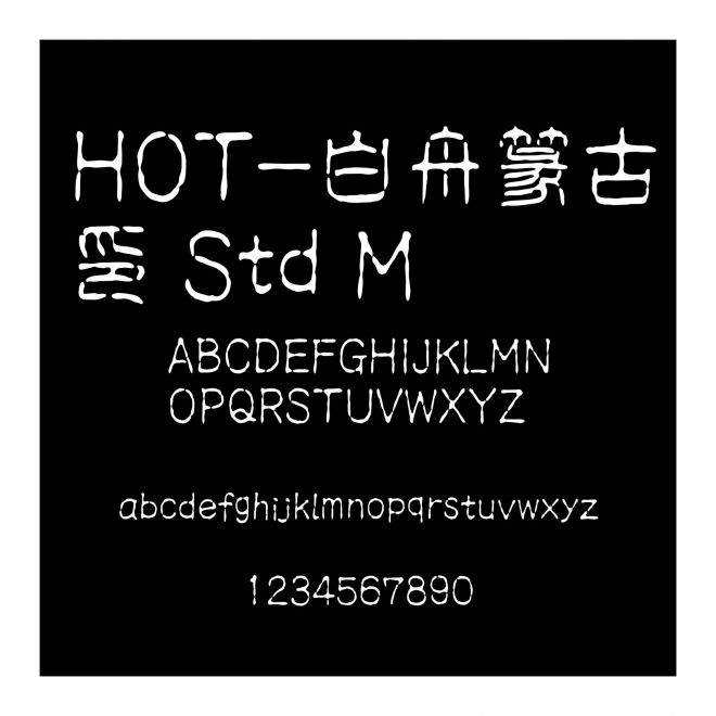 HOT-白舟篆古印 Std M