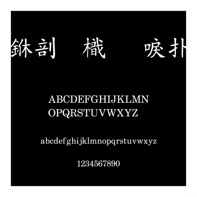 中國龍新楷書