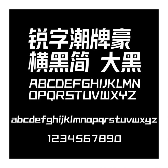 銳字潮牌豪橫黑簡 大黑