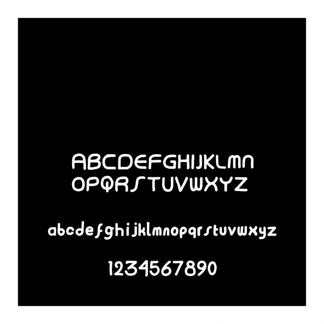 我字酷英文創意字體