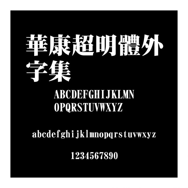 華康超明體外字集
