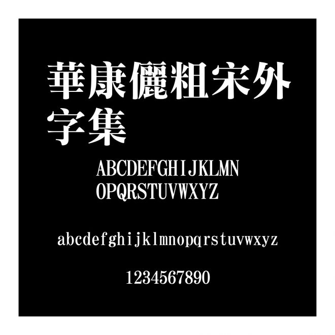 華康儷粗宋外字集