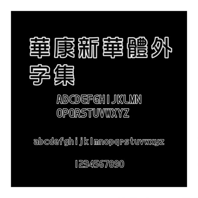 華康新華體外字集