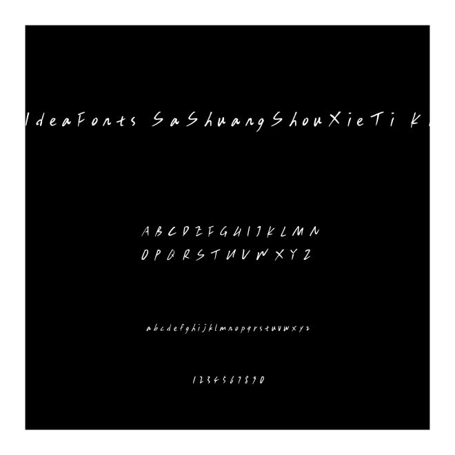 IdeaFonts SaShuangShouXieTi KR