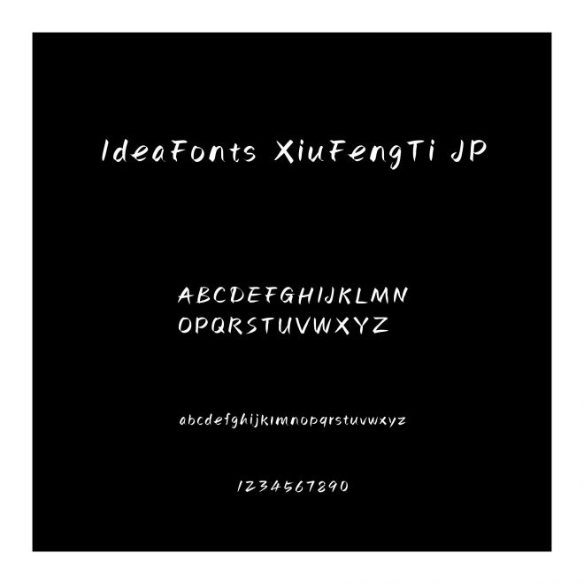 IdeaFonts XiuFengTi JP