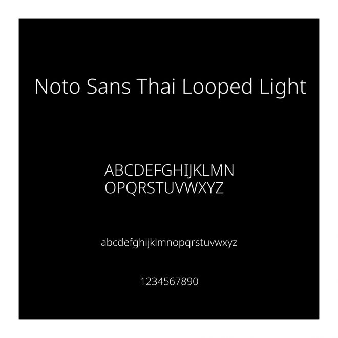 Noto Sans Thai Looped Light