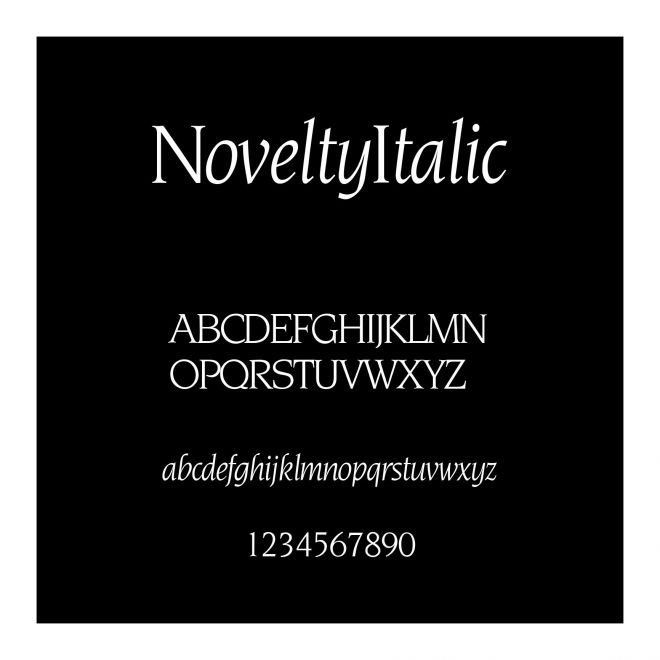 Novelty-Italic