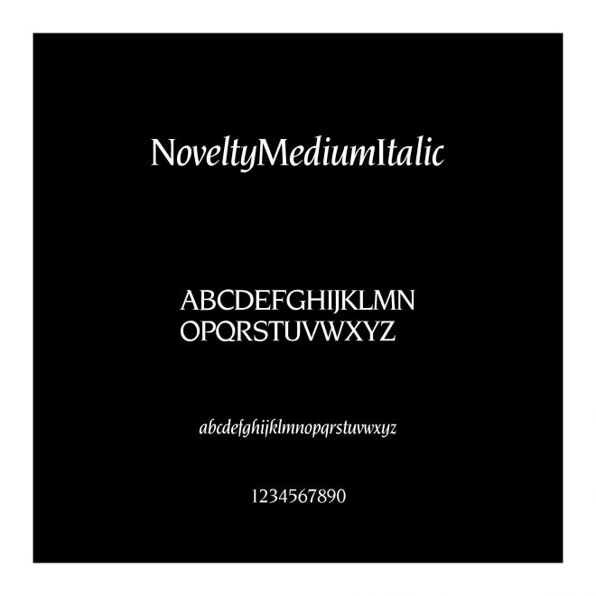 Novelty-Medium-Italic