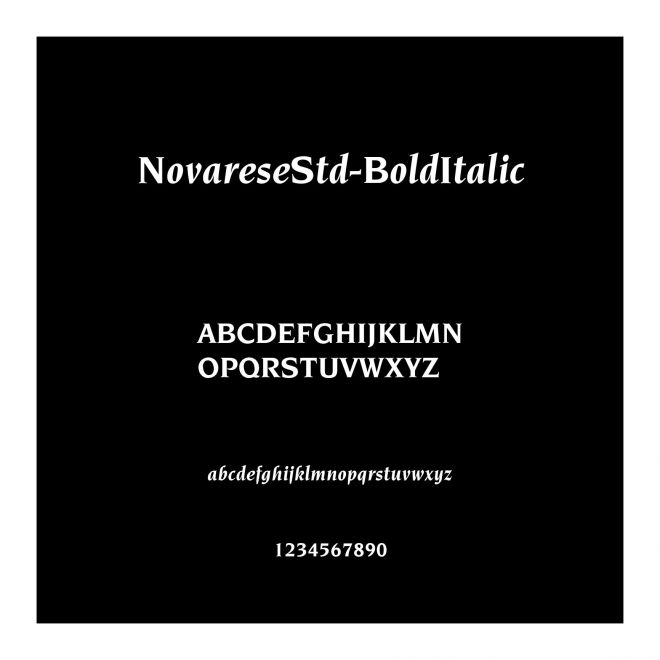 NovareseStd-BoldItalic
