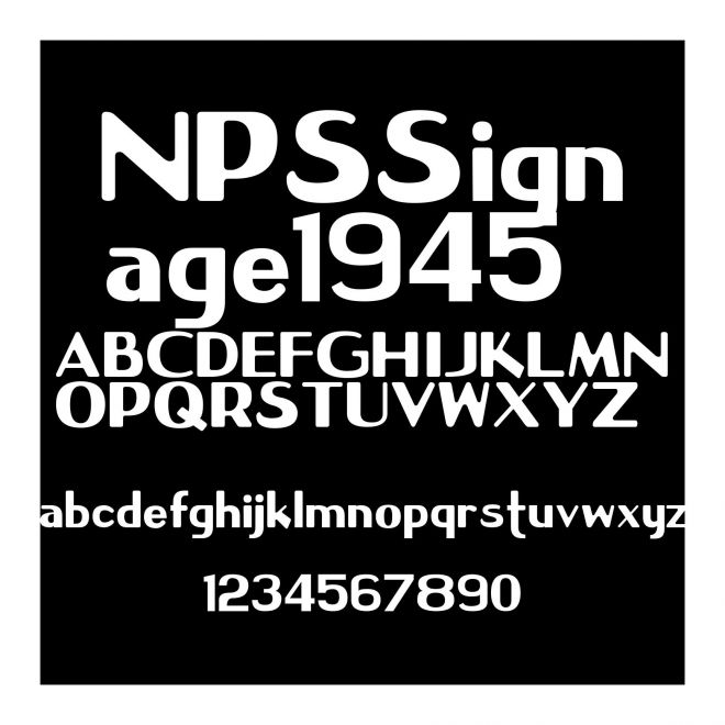 NPS Signage 1945