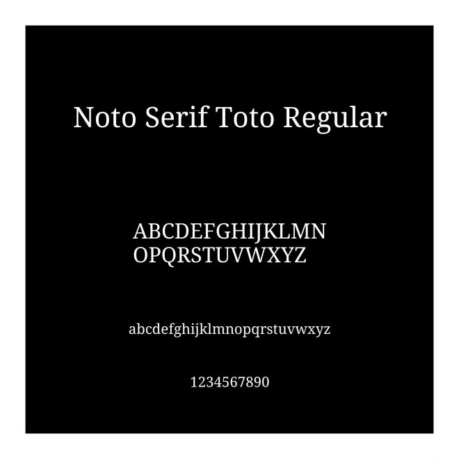 Noto Serif Toto Regular