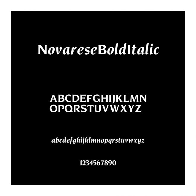 NovareseBoldItalic