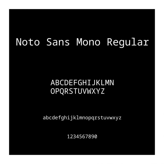 Noto Sans Mono Regular