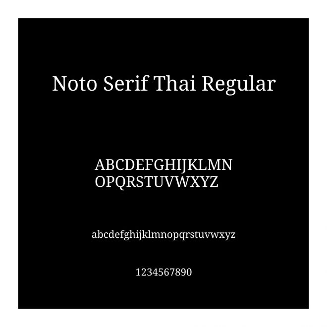Noto Serif Thai Regular