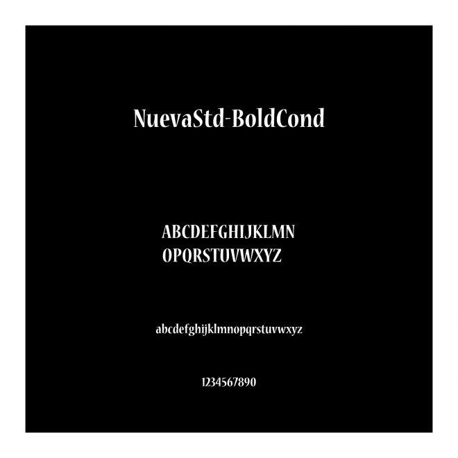 NuevaStd-BoldCond