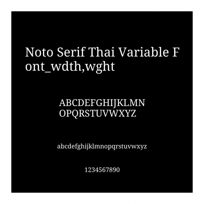 Noto Serif Thai Regular
