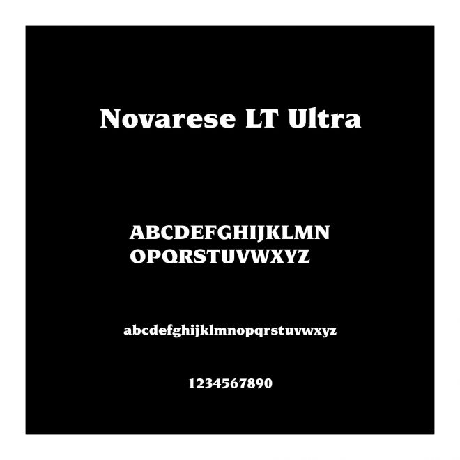 ITC Novarese LT Ultra