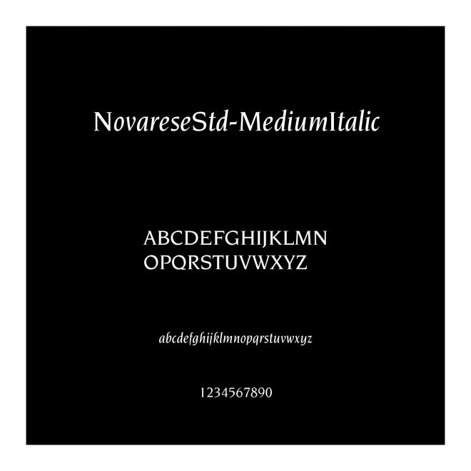 NovareseStd-MediumItalic