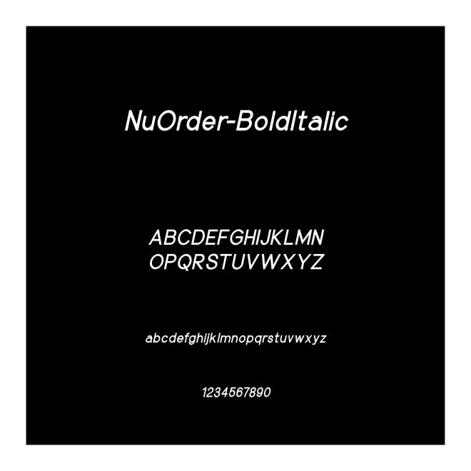 NuOrder-BoldItalic