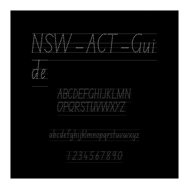 NSW ACT School Handwriting Guide