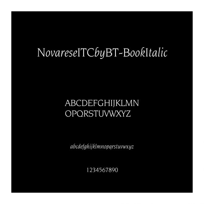 NovareseITCbyBT-BookItalic