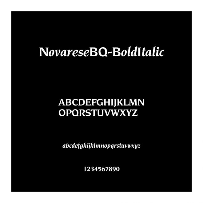 NovareseBQ-BoldItalic