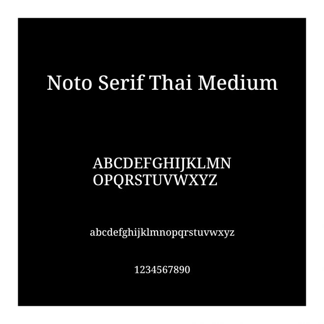 Noto Serif Thai Medium