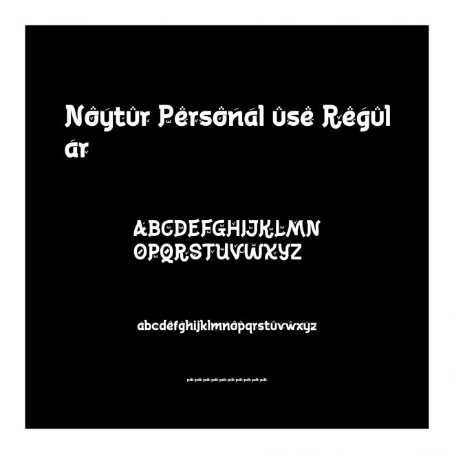 Noytur Personal use Regular
