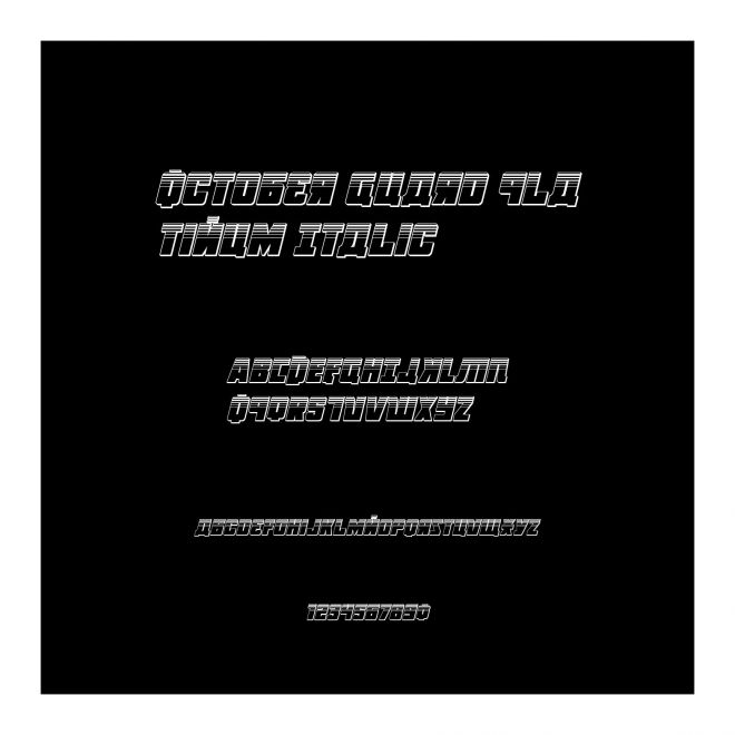 October Guard Platinum Italic