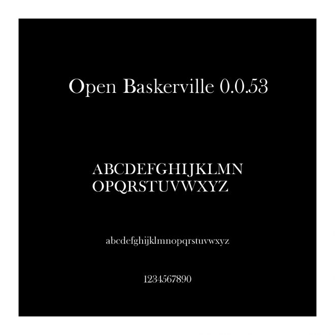 Open Baskerville 0.0.53