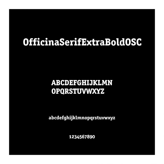 OfficinaSerifExtraBoldOSC