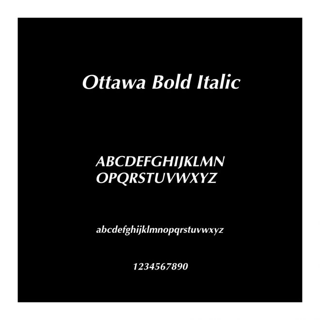 Ottawa Bold Italic