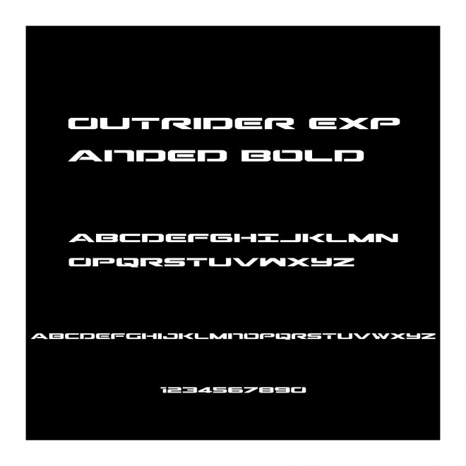 Outrider Expanded Bold