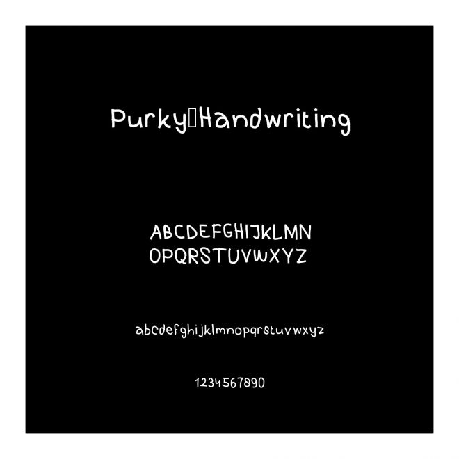 Purky Handwriting