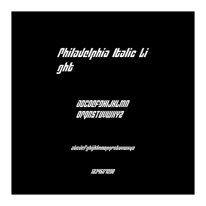 Philadelphia Italic Light