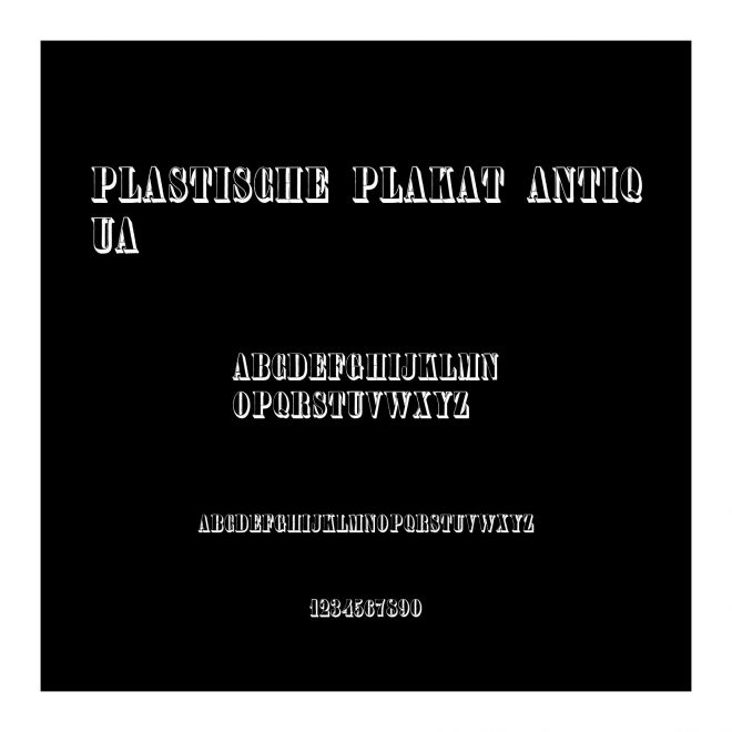 Plastische Plakat-Antiqua