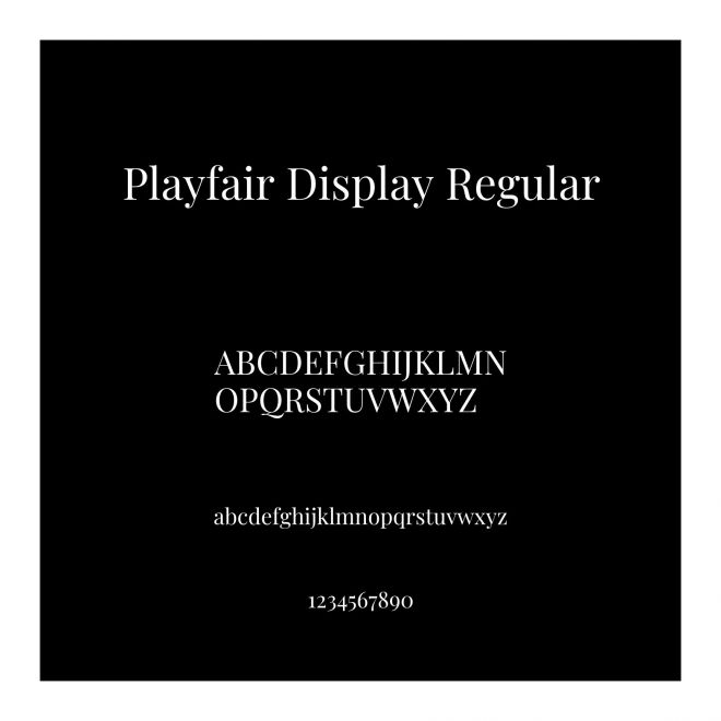 Playfair Display Regular