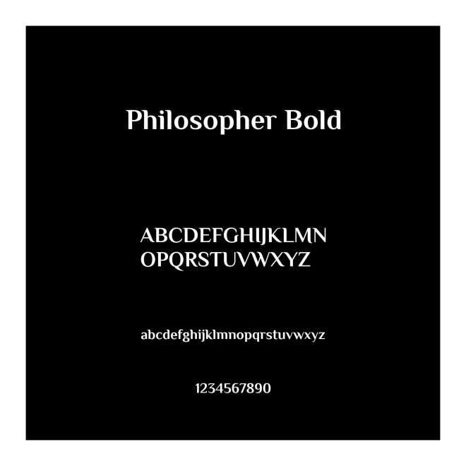 Philosopher Bold