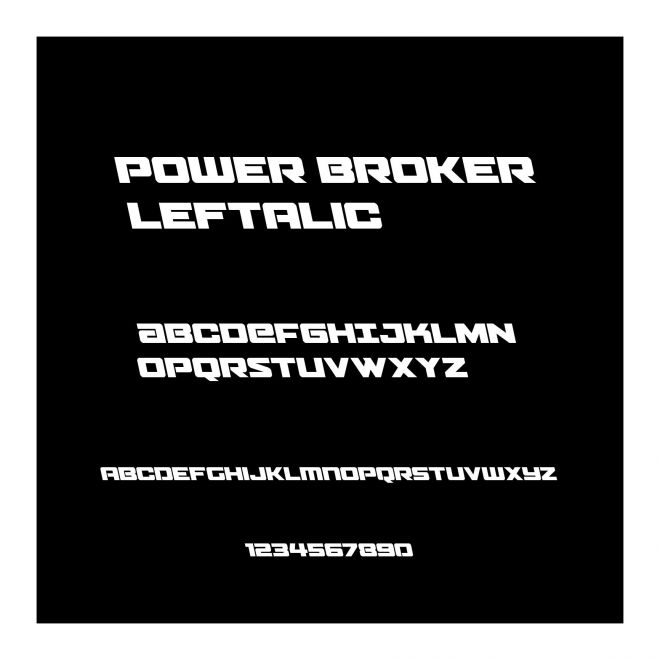 Power Broker Leftalic