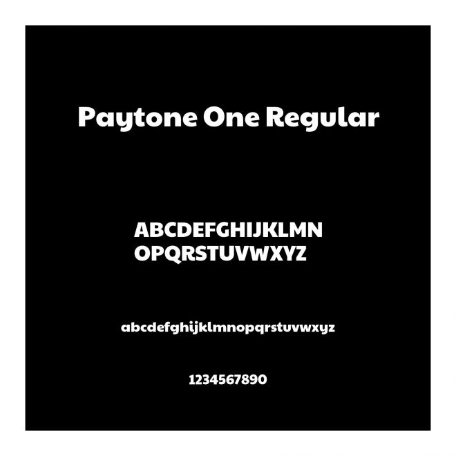 Paytone One Regular