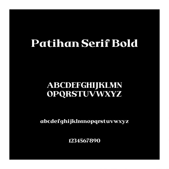 Patihan Serif Bold