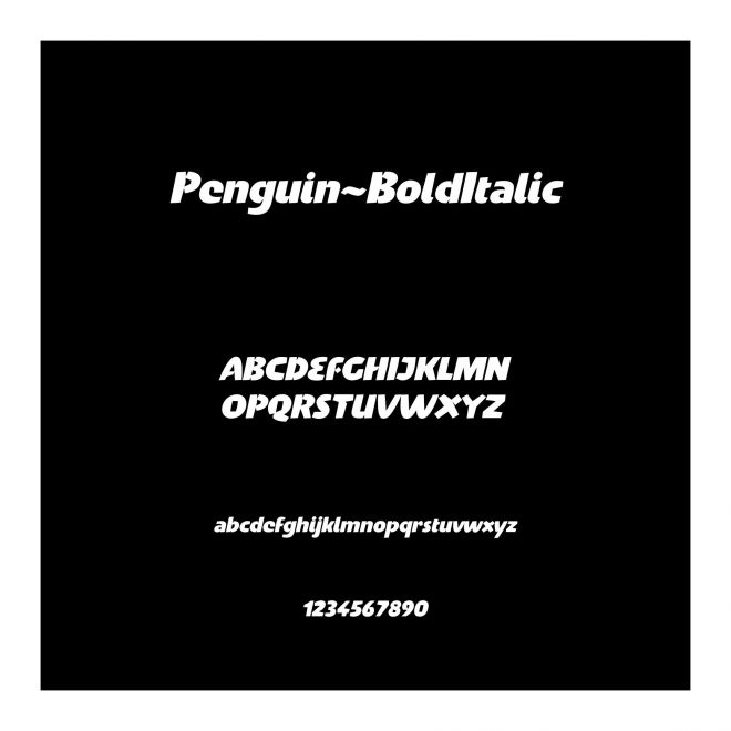 Penguin-BoldItalic